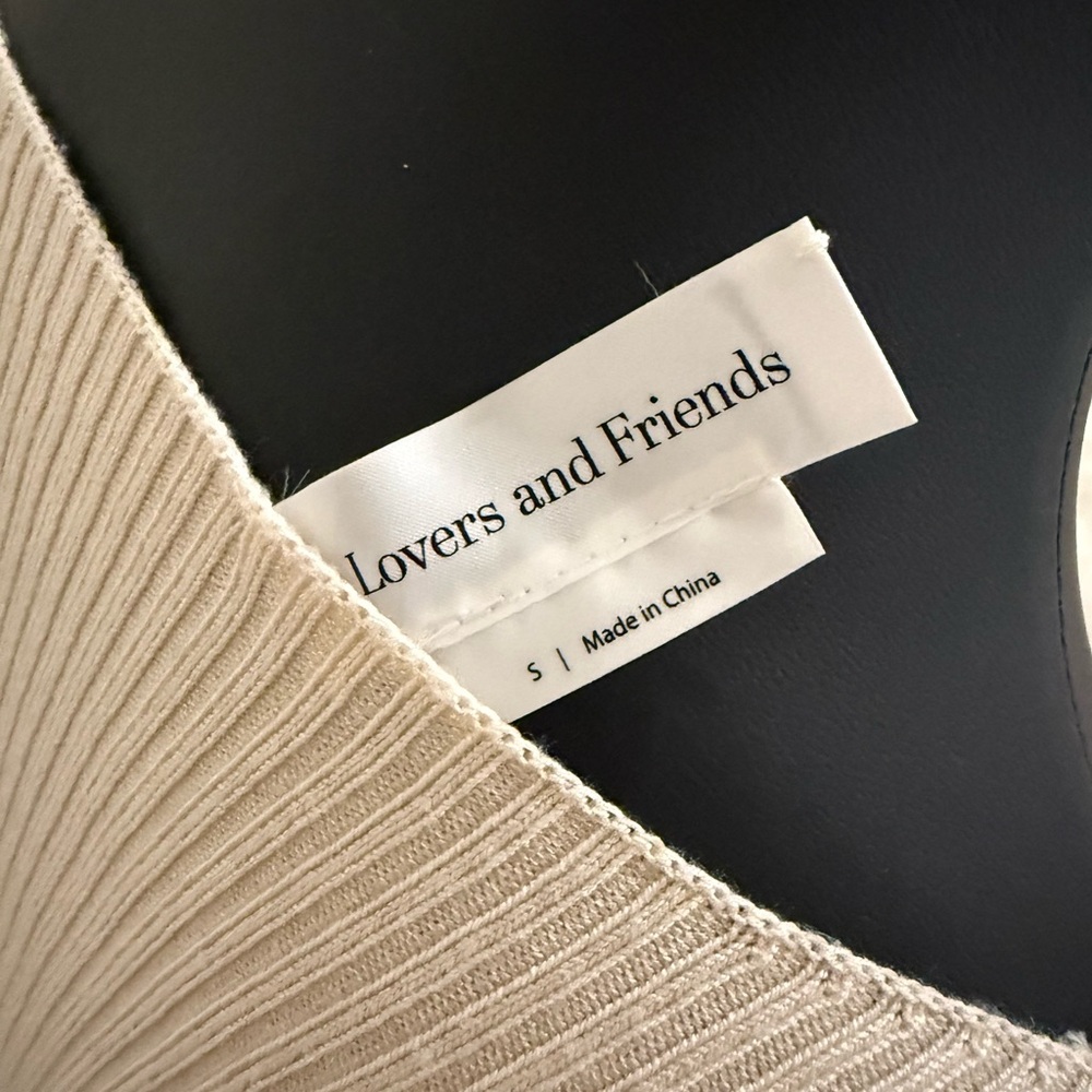 REVOLVE Lovers + Friends Cream Long Sleeve Dress - Picture 3 of 5
